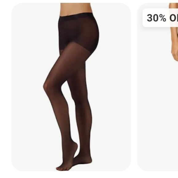 L'eggs Seasonless Tights Black size Medium NWT Leggs - Picture 2 of 8